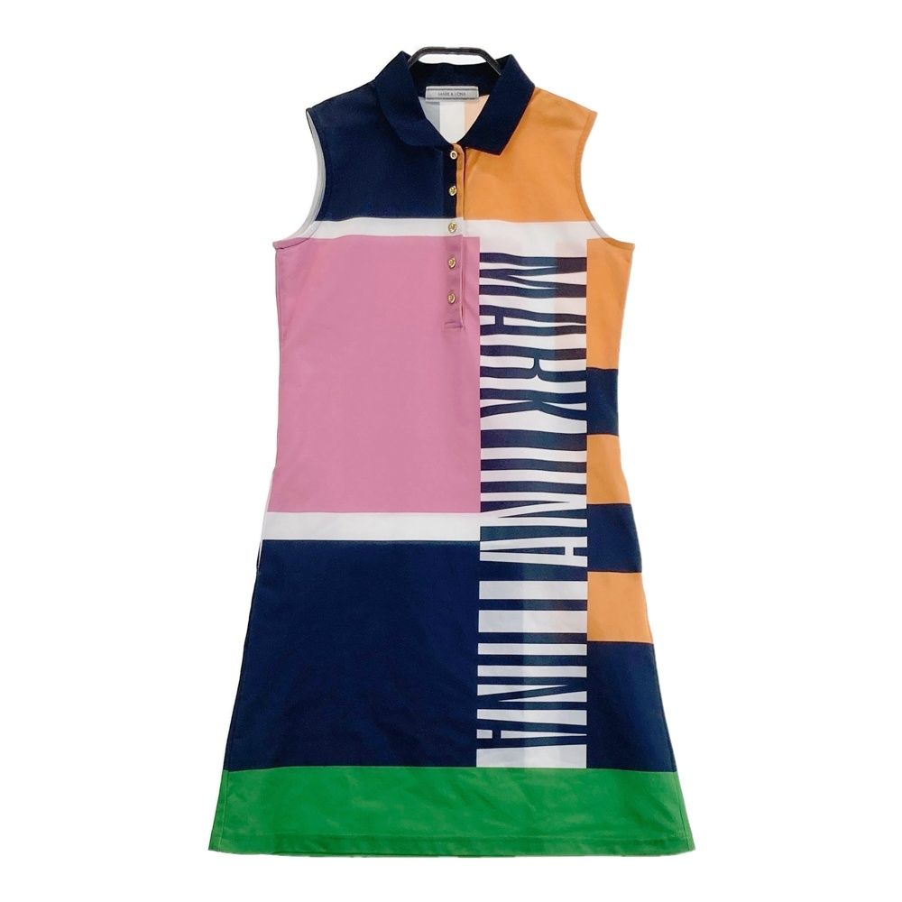 サイズ：S MARK&LONA マークアンドロナ ストレッチワンピース 総柄