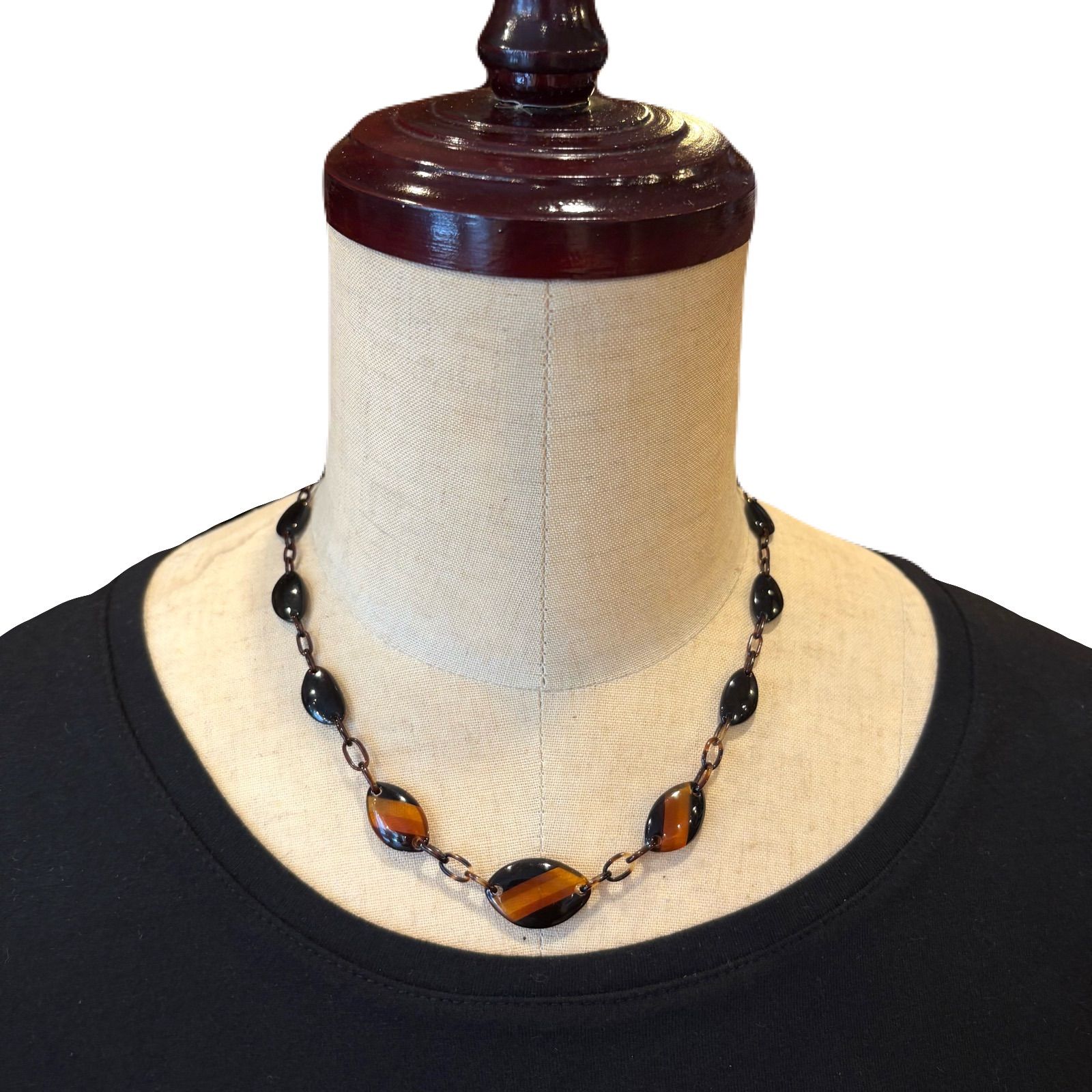 本鼈甲 ベッコウ グラデーション ネックレス 約45cm 本鼈甲 ベッコウ グラデーション ネックレス 約45cm