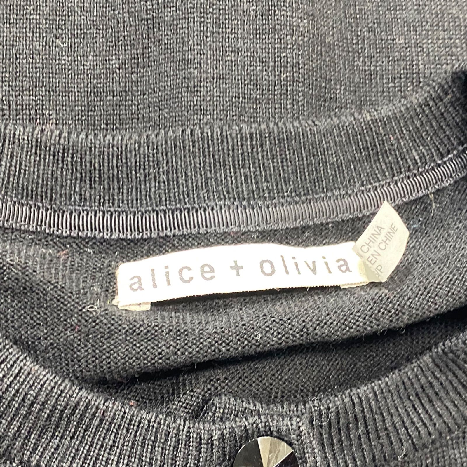 alice + olivia 長袖 ニット カーディガン S/P 黒系 ブラック Amazon | [WANSHIX] y2k ニットカーディガン 長袖ニット
