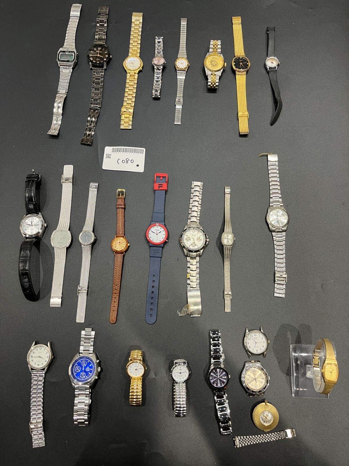 ジャンク時計 おまとめ QZ|手巻き 25点セット 総重量1190.4g C080