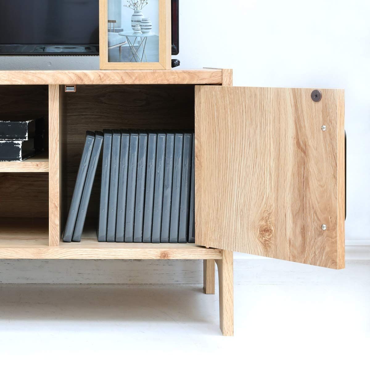 高さ44.9 幅87.2 奥行39.6cm ナチュラルブラウン 対応 VTL-4585DNN 型 32V ビエンテージ ローボード 台 ライト テレビ 白井産業