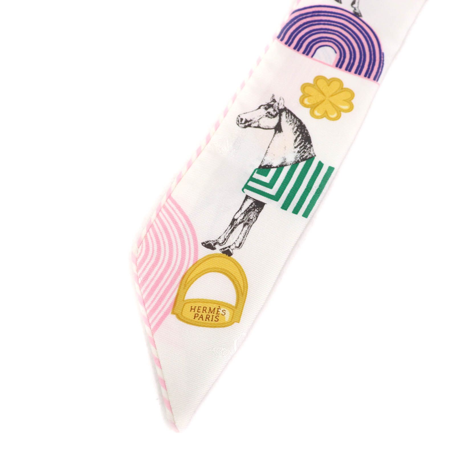 HERMES ツイリー ガルド・ローブ・ポップ Blanc/Multicolore 楽天市場】エルメス ツイリー シルク ガルドローブポップ 白