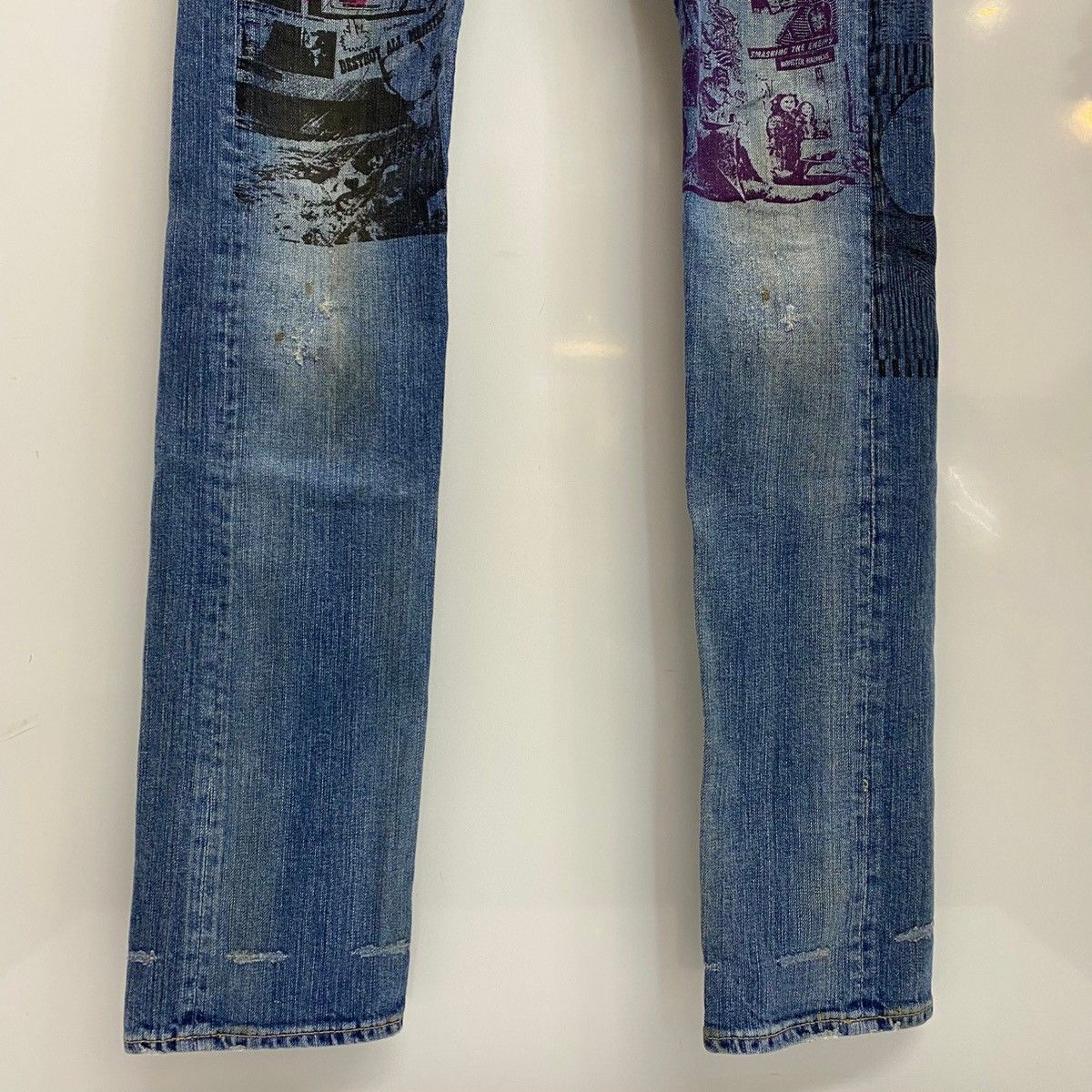 Hysteric Glamour /デストロイオールモンスターズ/スキニーデニム ヒステリックグラマー HYSTERIC GLAMOUR デストロイ オール