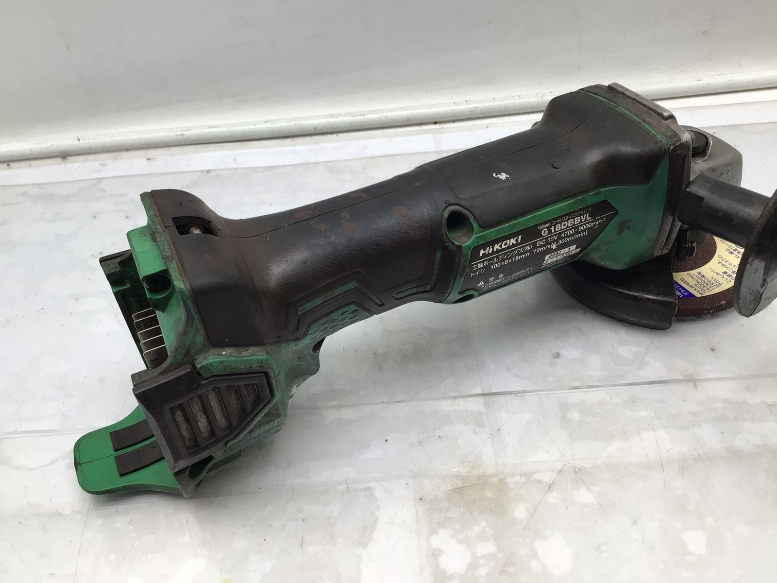 コードレスディスクグラインダ