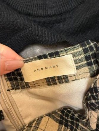 andmary Khy check set 新品未使用（andmary khy check set beige）