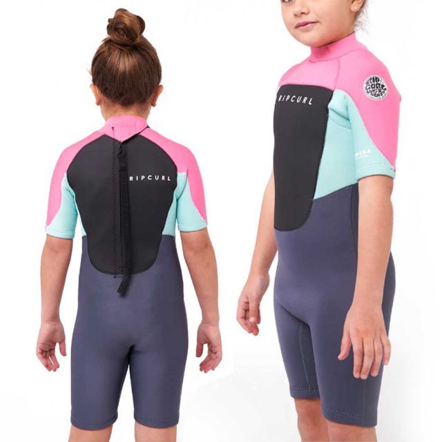 【RIPCURL/リップカール】113BSP KIDS BOYS OMEGA BZ SPRING Sスプリング PINK 2mm バックジップ スプリング ウェットスーツ