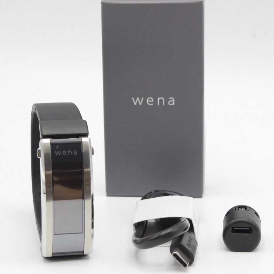 美品】SONY wena 3 rubber WNW-A21A/B スマートウォッチ ウェナ ソニー  
