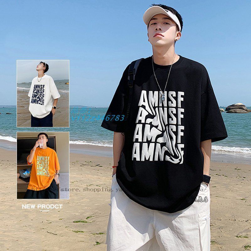 Tシャツ メンズ おしゃれ Tシャツ 半袖Tシャツ 丸首 プリントTシャツ 大学生 高校生 T-SHIRT カジュアルウェア カッコイイ サマー クルーネック ゆったり  vii2z446783