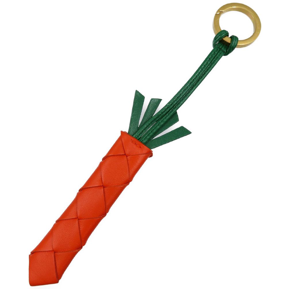 美品 ボッテガヴェネタ にんじん ラムレザー メタル ゴールド