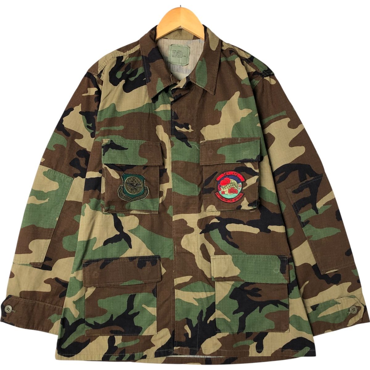 古着 90年代 米軍実品 迷彩柄 ウッドランドカモ リップストップ