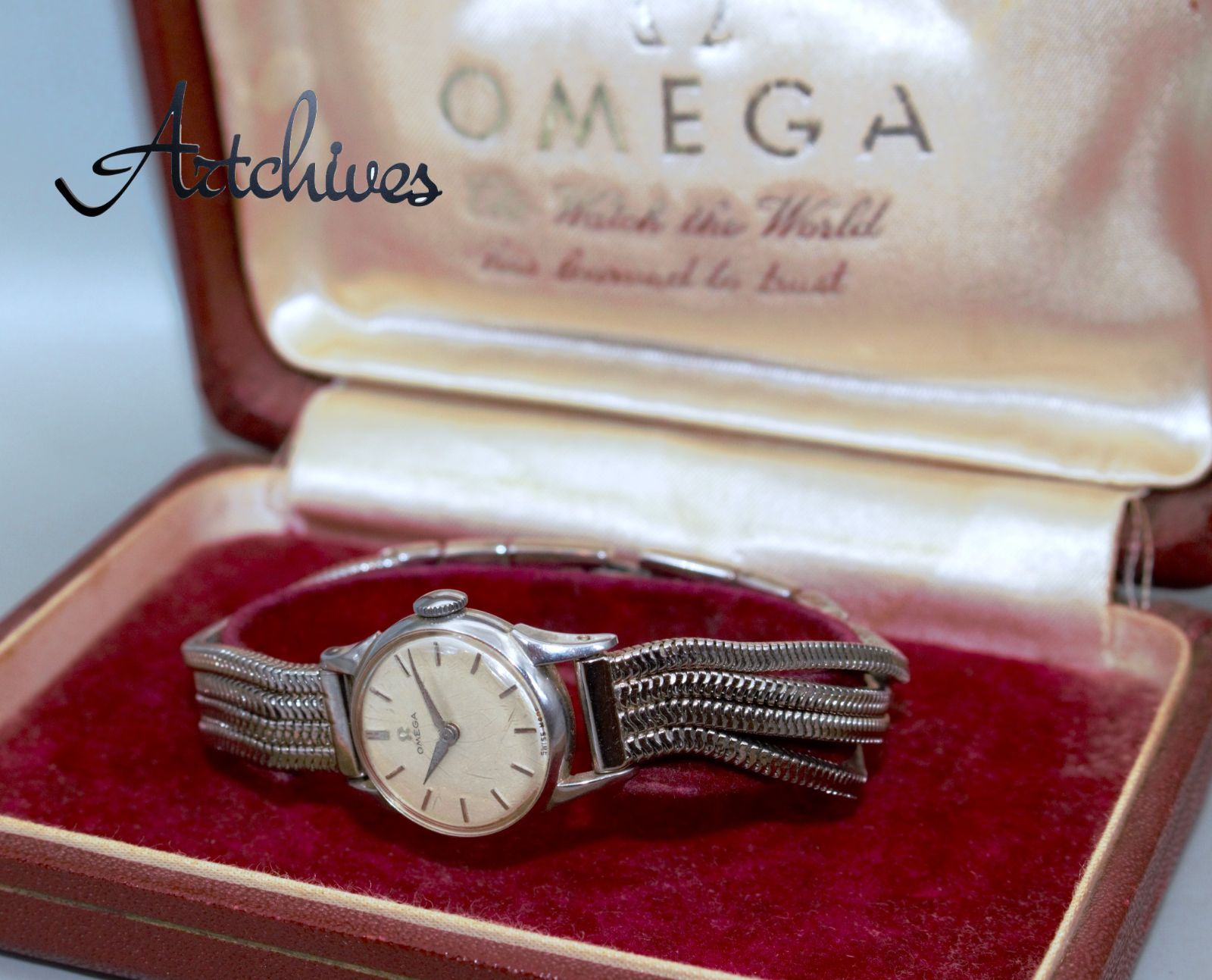 VRW-962 時計 OMEGA オメガ SL文字盤 レディース 手巻き 腕時計 稼動品