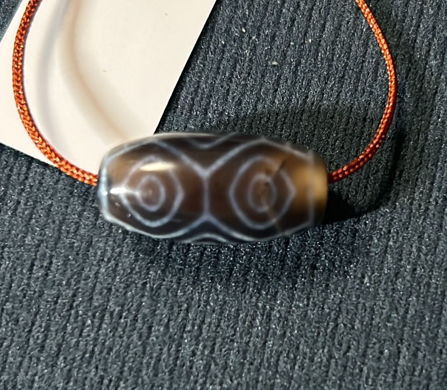 チベット 西蔵 老礦石 宝瓶天珠dzi beads 老天珠 チベット ジービーズ ミニ「天地紋天珠」Old Dzi bead