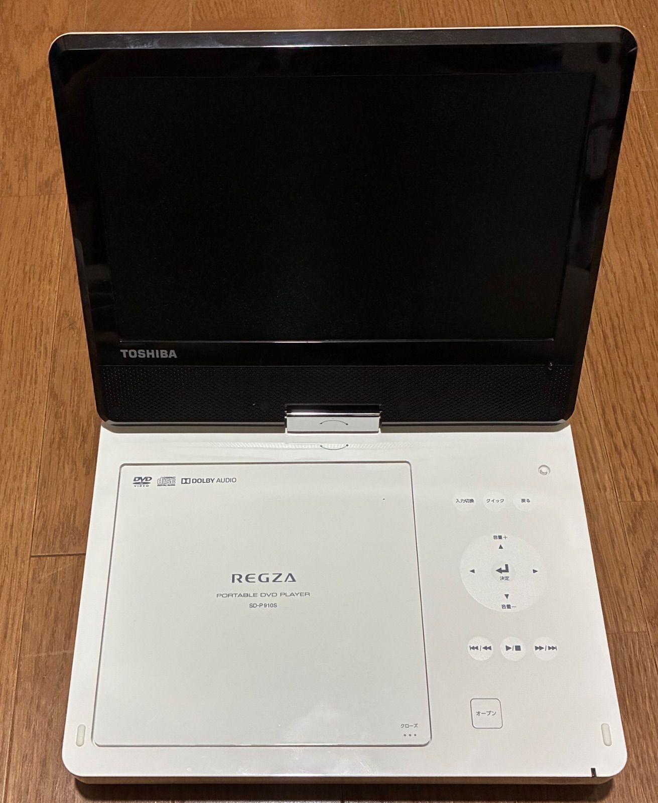 TOSHIBA 東芝 SD-P910S ポータブルDVDプレーヤー 別アダプター付き
