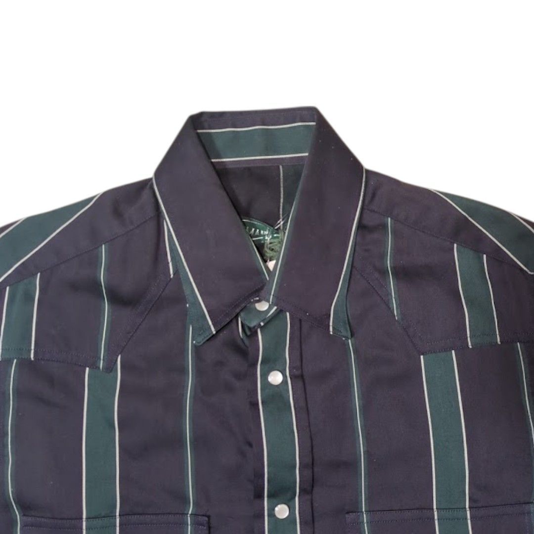 GITMAN BROS Vintage パープル USA製 ストライプシャツ - メルカリ 