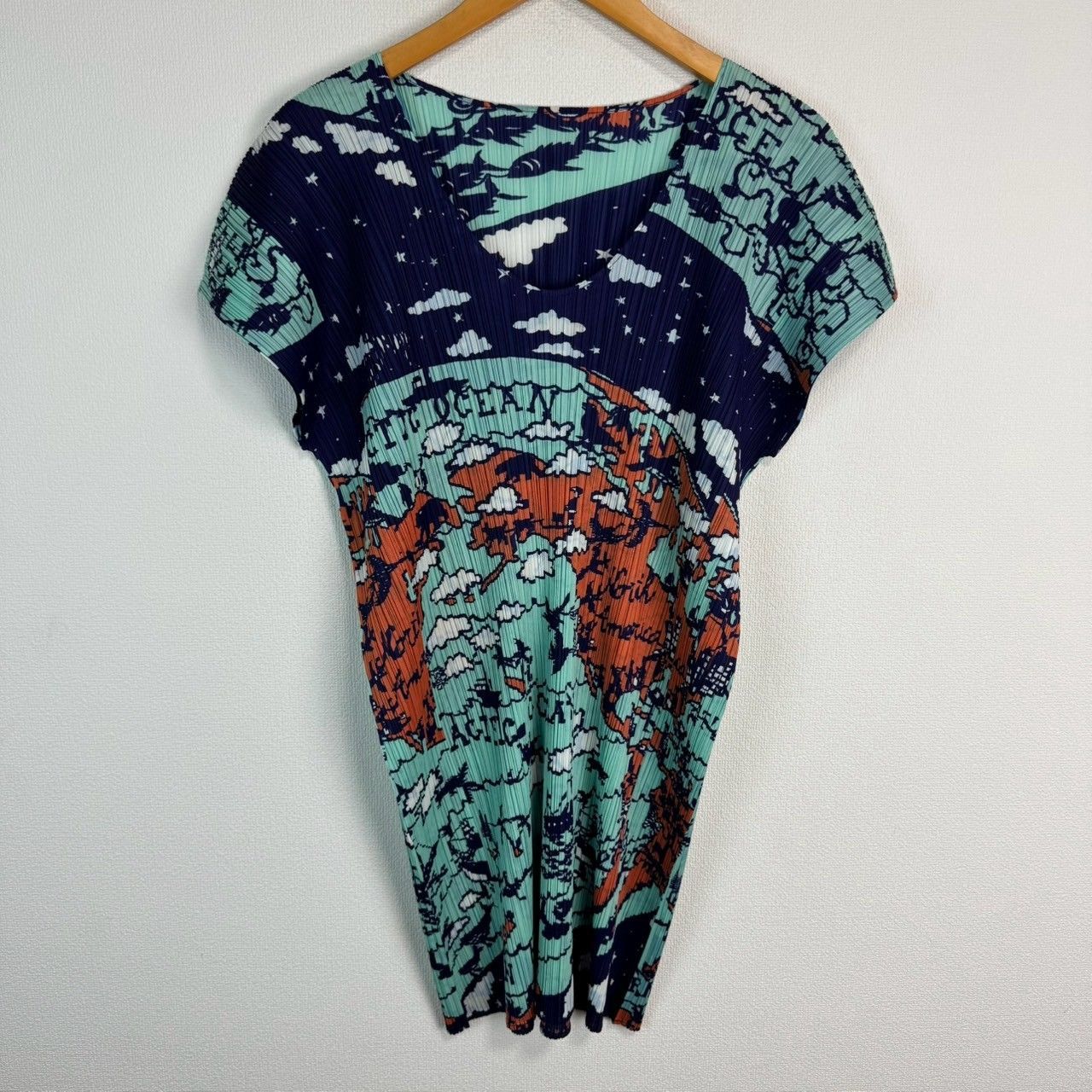 ISSEY MIYAKE イッセイミヤケ プリーツプリーズ チュニック 総柄