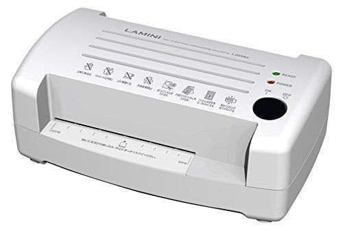 ホワイト_単品 アスカ Asmix ラミネーター LAMINI L203A6 厚口150μ