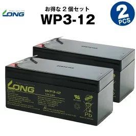 WP3-12 2個セット 産業用鉛蓄電池 サイクルバッテリー LONG