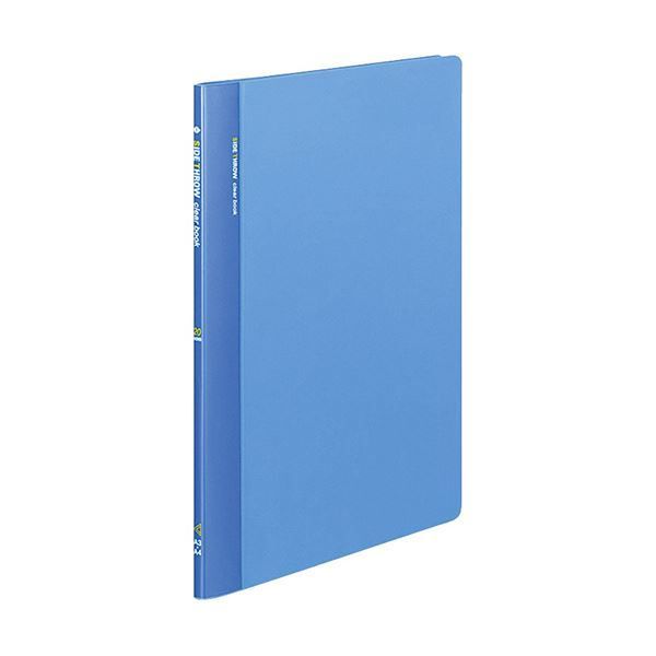 コクヨ クリヤーブック（固定式・サイドスロー）A4タテ 40ポケット 背幅18mm 黄 ラ-820Y 1セット（10冊）