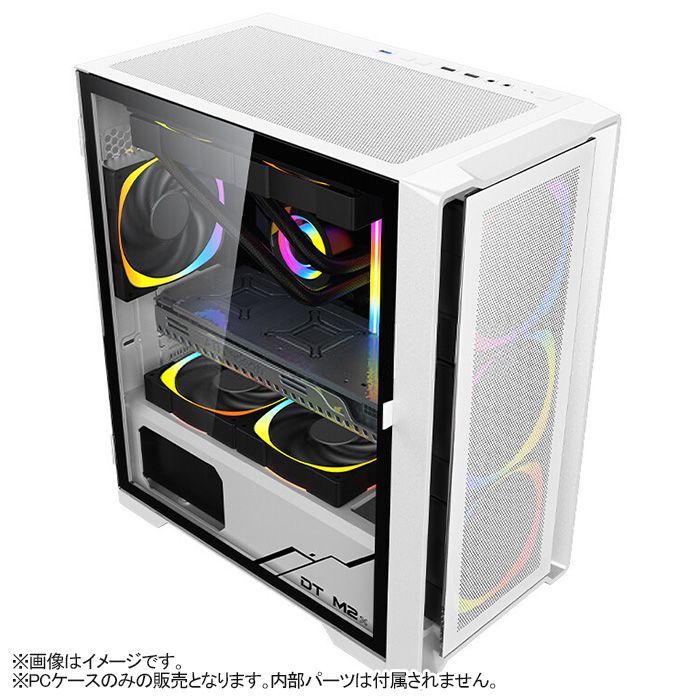 新品】ゲーミング PCケース ミドルタワー ホワイト メッシュ M