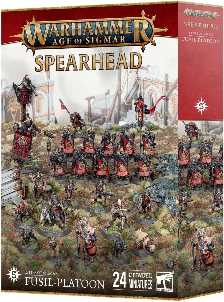 ミニチュアゲーム スピアヘッド シティ オヴ シグマー - 長銃小隊 ウォーハンマー エイジ オヴ シグマー Spearhead cities of Sigmar Fusil-platoon 70-862