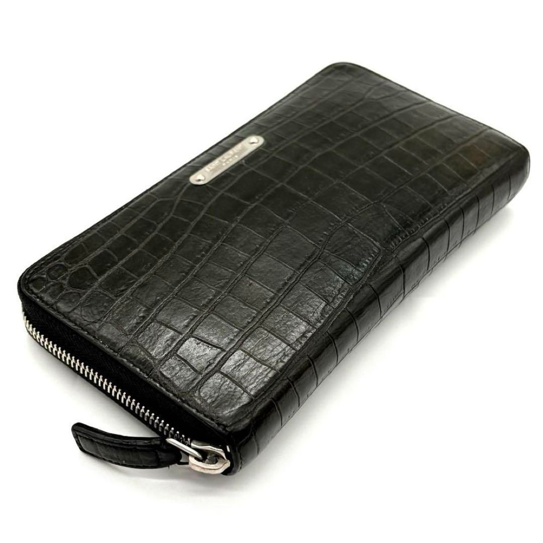 正規品 サンローランパリ クロコ型押し ラウンドファスナー長財布 462359 正規品 SAINT LAURENT PARIS サンローランパリ クロコ型押し