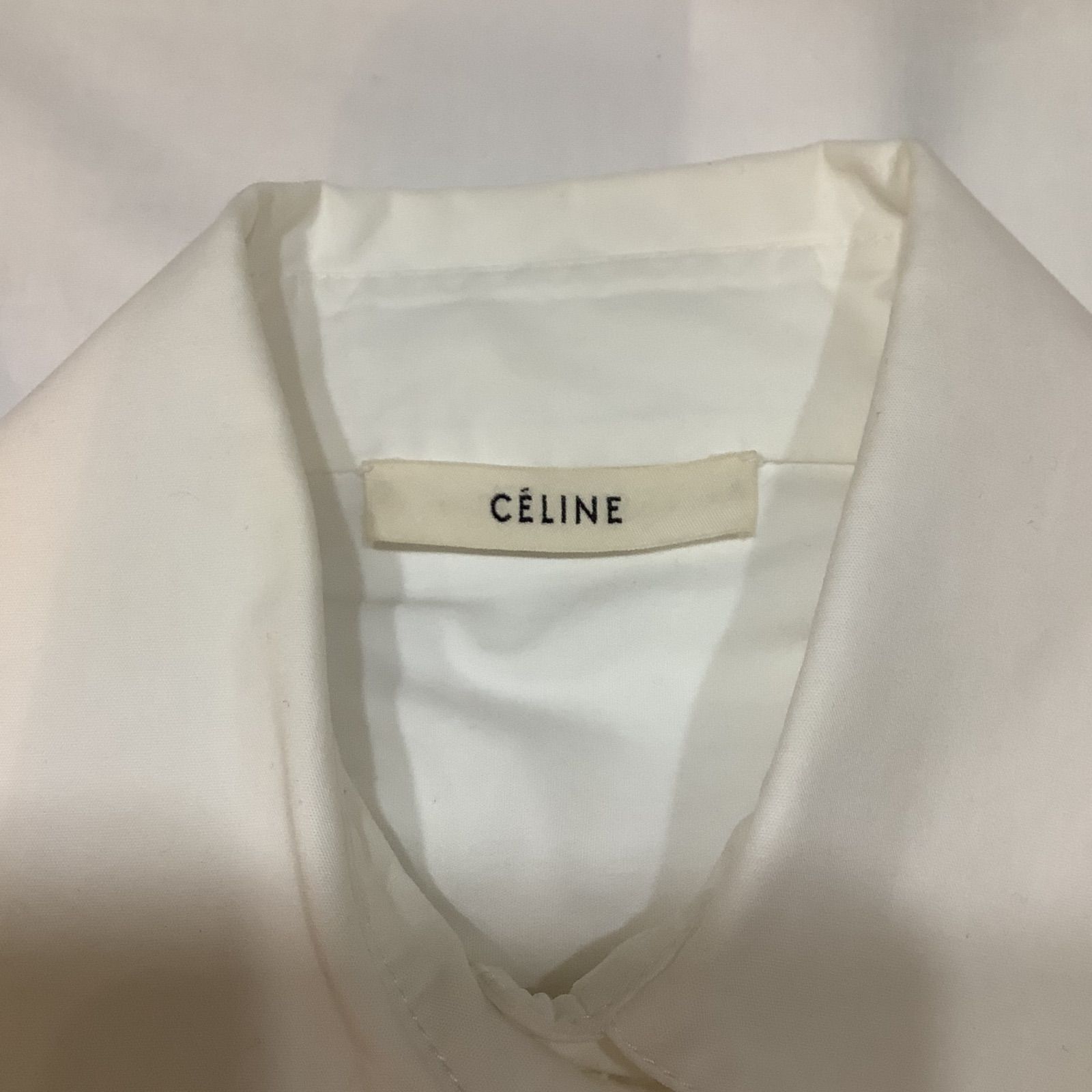 セリーヌ CELINE フィービー期 ロングシャツ ブラウス ホワイト 20CC4/2737 【36】レディース トップス K95 - メルカリ