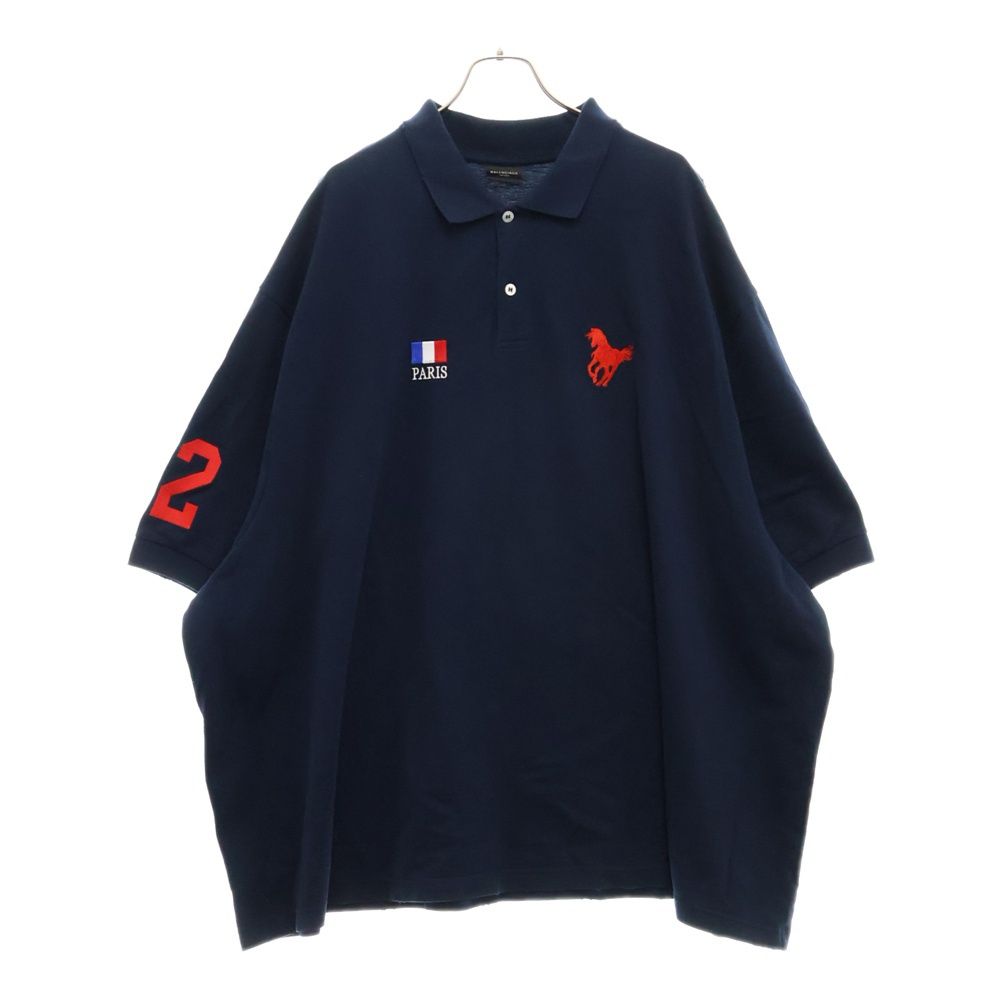 BALENCIAGA (バレンシアガ) 24SS Paris Horse Polo Shirt パリスホース