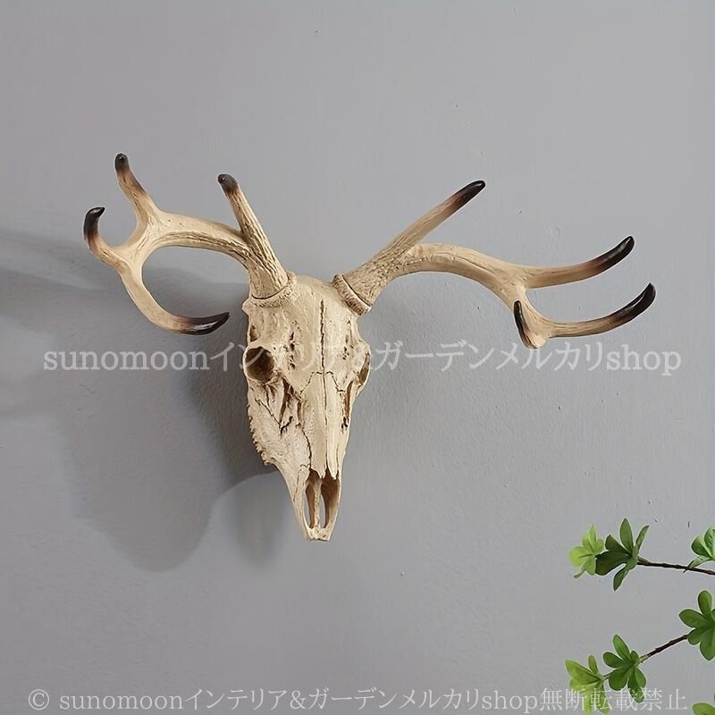 鹿 ハンティングトロフィー ウォール アート おしゃれ 壁掛け インテリア 北欧 動物 アニマル ヴィンテージ 店舗 ディスプレイ