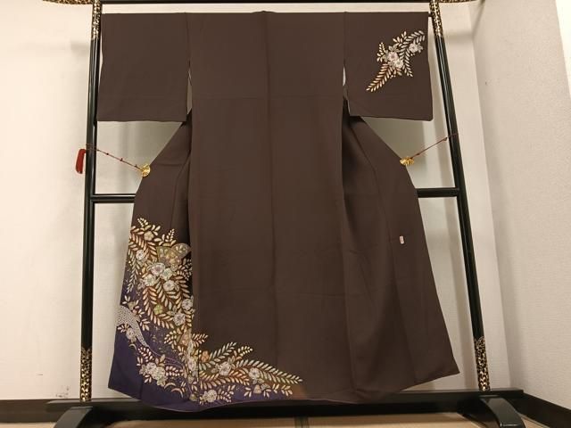 平和屋着物○越後十日町の一流染匠 桐屋・翠山工房 訪問着 絞り 辻が花