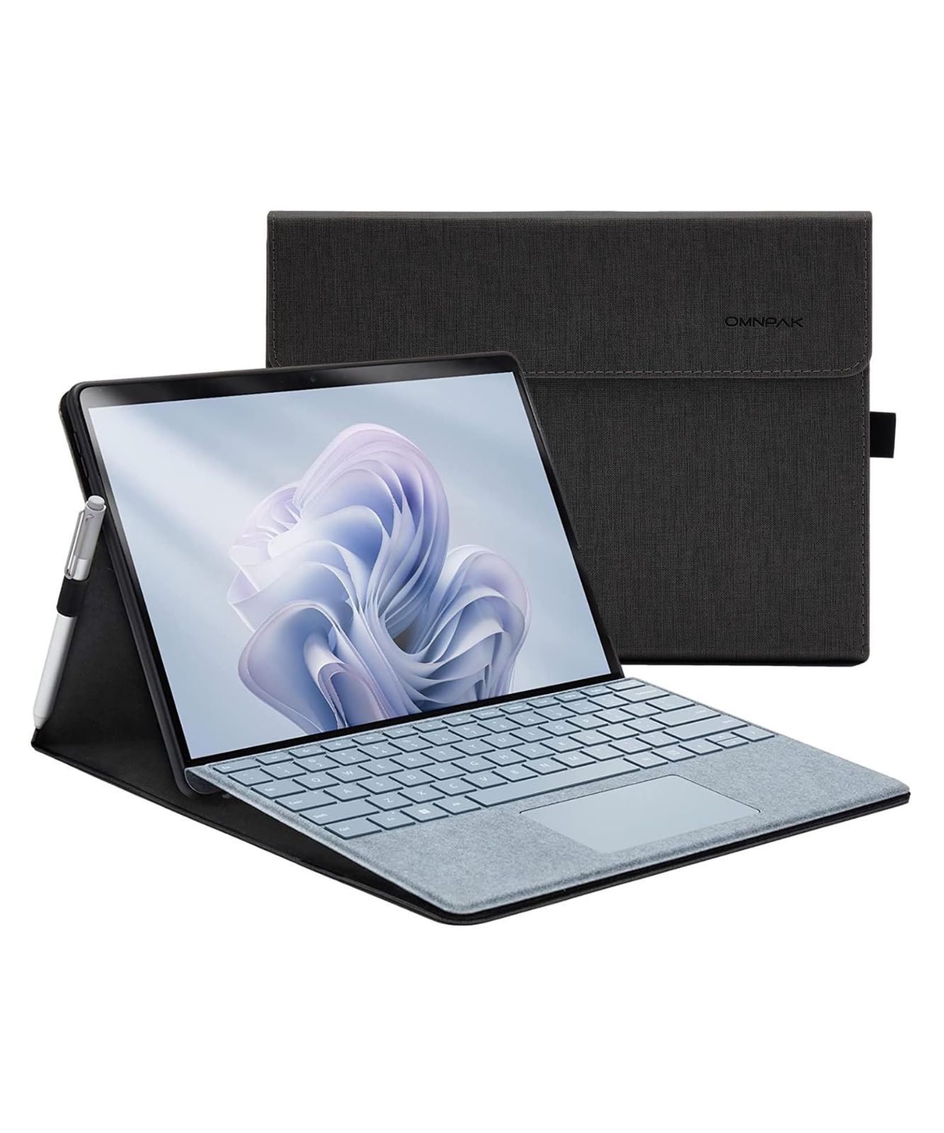 【人気商品】(2024) 10 / / Surface Pro Pro 9(2022) ケース Pro マイクロソフト 専用保護カバー Surface 表面内蔵保護 Surface 多視角 スタンド 11 キーボードを収納可能軽量 薄型 Microsoft ペ