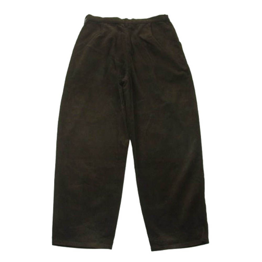 CAMIEL FORTGENS カミエルフォートへンス 21AW 2タック ワイド テーパード コーデュロイ パンツ ダークブラウン系 M