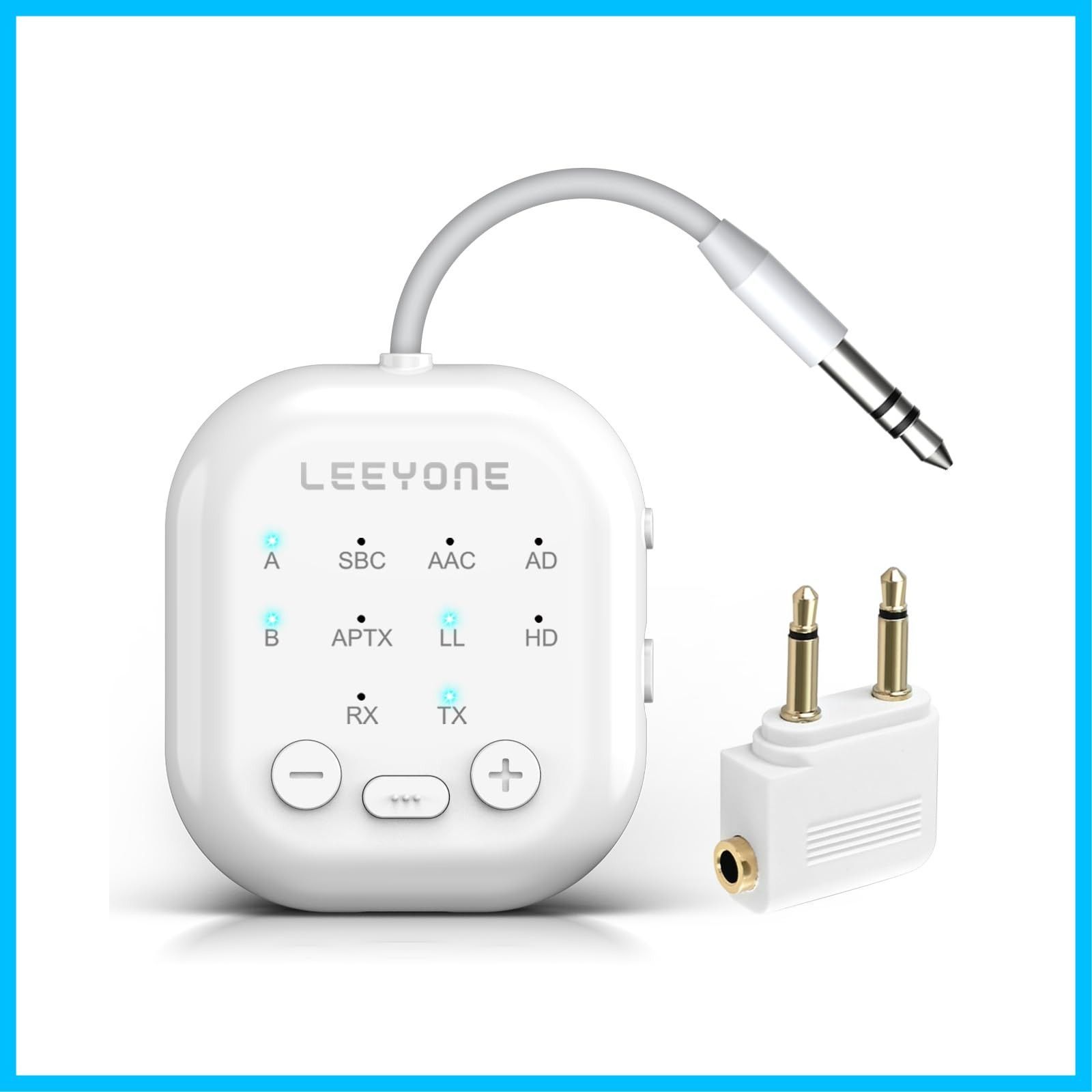 車載用 ジム TV PC ヘッドフォン AirPods 飛行機旅行にも最適 24時間連続運転 2台同時接続 対応 Aptx低遅延 一台二役) 送信機 + (受信機 ワイヤレスオーディオトランスミッター＆レシーバー 5.4 Bluetooth