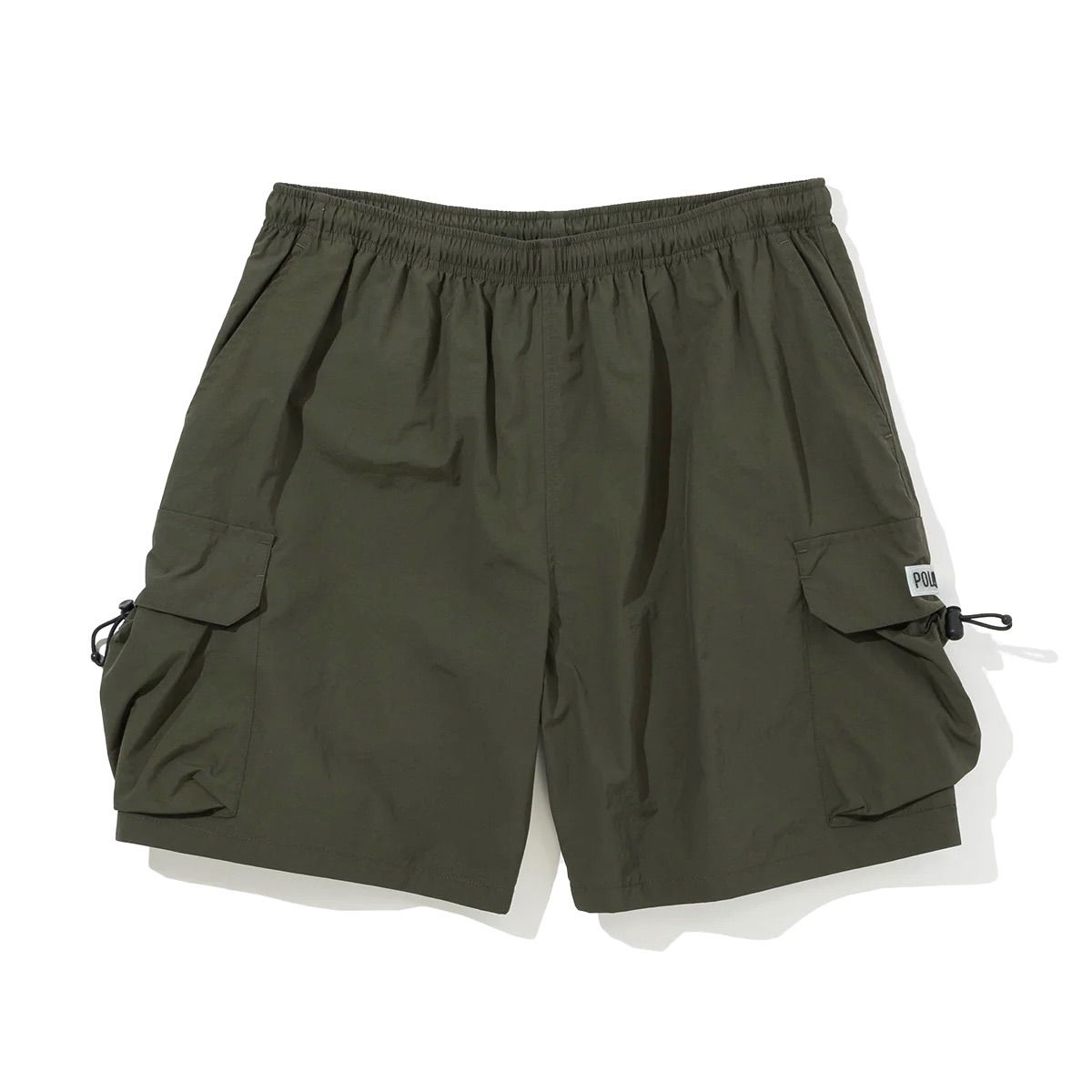 POLER SHIRRING NYLON WIDE CARGO SHORTS 251mcv0004 ポーラー ショートパンツ