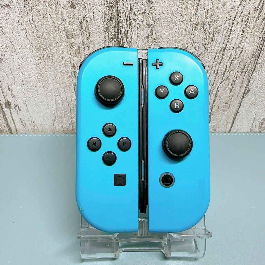 美品 人気カラー オレンジ　ブルー Switch 左右セット ジョイコン ジョイコン 純正 ブルー ネオンオレンジ 左右セット Q3x-6