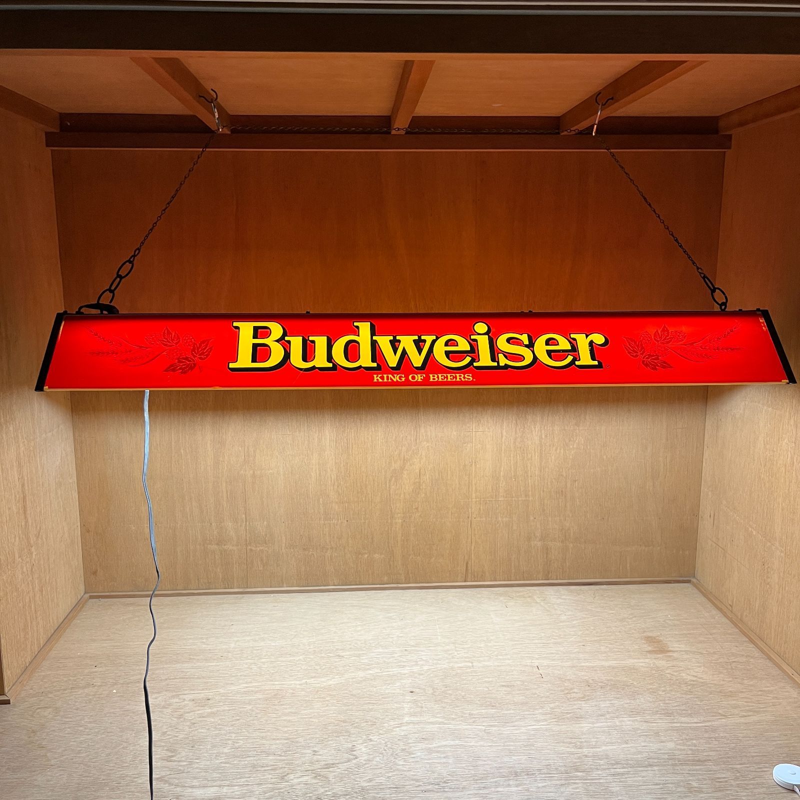 プールバーライト】希少 1988年製 Budweiser (バドワイザー) プール 