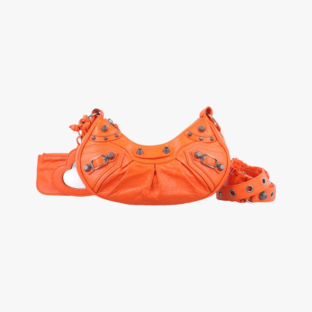 バレンシアガBalenciagaルカゴールオレンジラムスキン671309.7511.R.528147