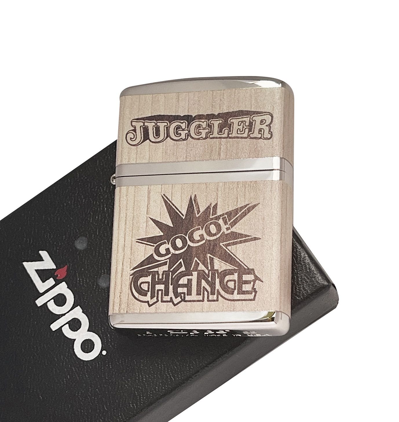 ZIPPO ジャグラー フルカラーD juggler GOGOランプ ウッド調