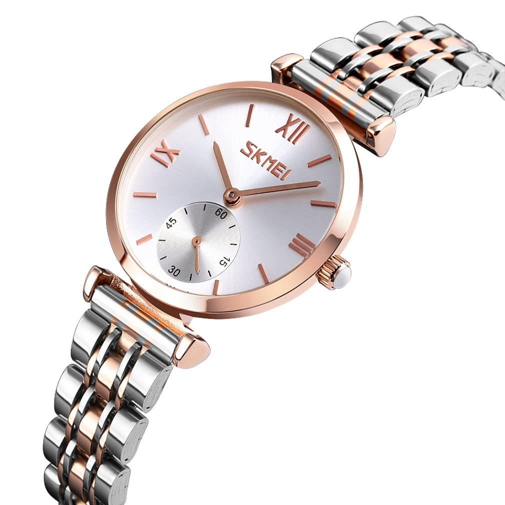 うで時計 女性用 シンプル 時計 れでいーす 超薄型 シルバー 防水 クラシック おしゃれ カジュアル レディース アナログ ブランド かわいい ビジネス 腕時計 ステンレス プレゼント ホワイトWatch