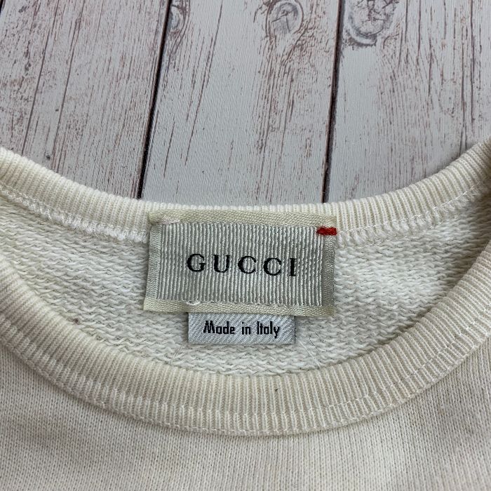 グッチ GUCCI キッズトレーナー ロゴ スウェットシャツ 肩ボタン