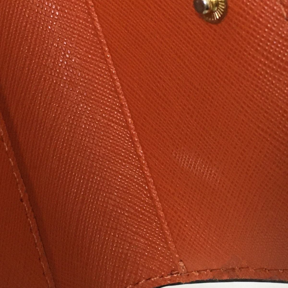 MICHAEL KORS(マイケルコース) 3つ折り財布美品 - オレンジ×ブラウン レザー