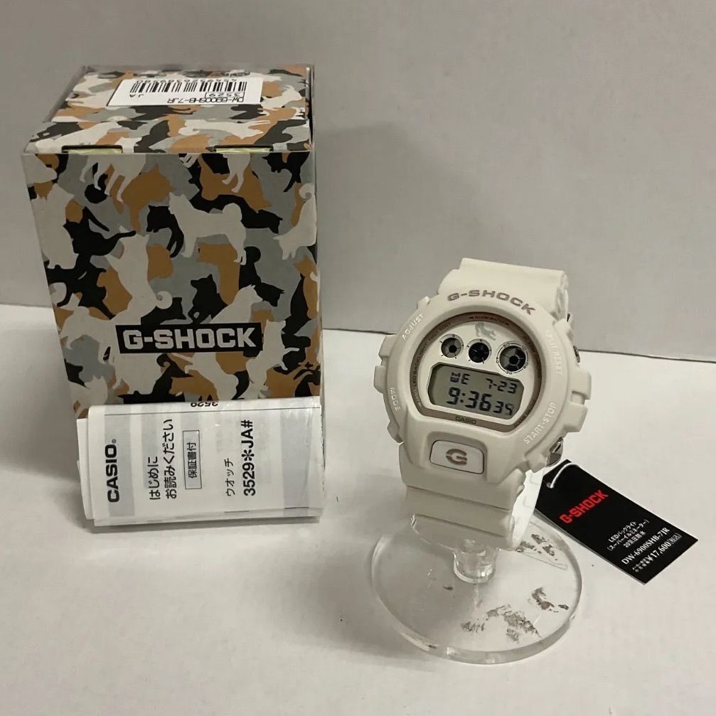 新品未使用　柴犬モデル　カシオDW-6900SHB-7JR G-SHOCK ジーショック DW-6900SHB-7JR 柴犬デザインモデル 白柴