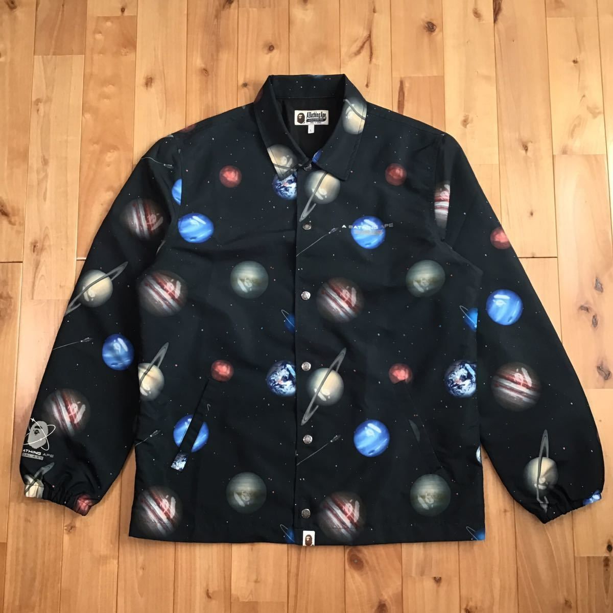 Galaxy coach jacket Lサイズ a bathing ape BAPE space cosmos エイプ ...