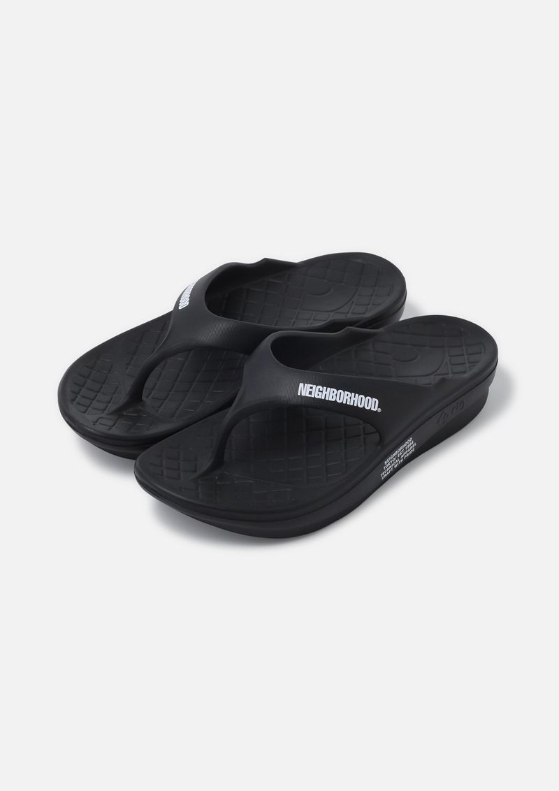 NEIGHBORHOOD×RIG FOOTWEAR BLACK Lサイズ NEIGHBORHOOD RIG FOOTWEAR . FLIP FLOP 2.0 サンダル 25152RFN
