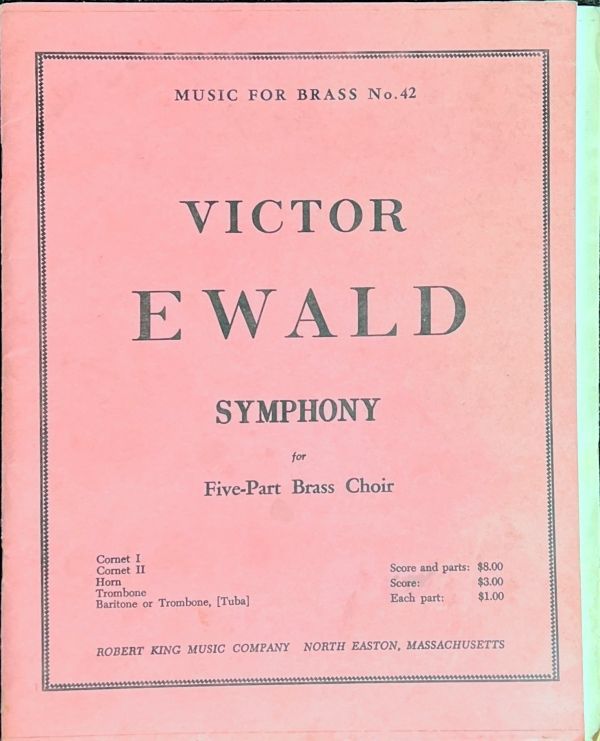 輸入譜 Victor Ewald SYMPHONY Brass Score（Wien Berlin Brass