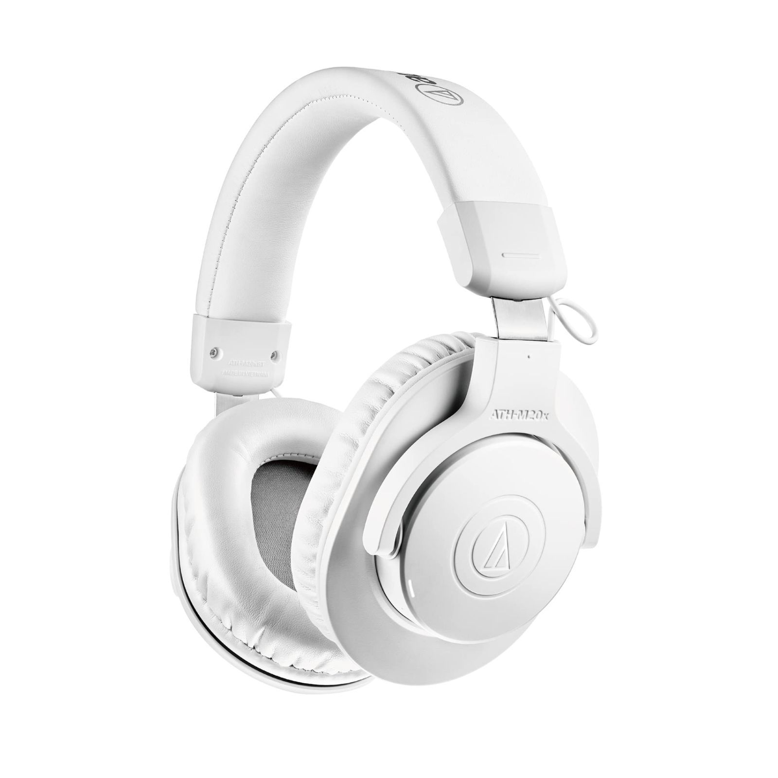 在庫 オーディオテクニカ ATH-M20xBT WH ワイヤレスヘッドホン ヘッドホン Bluetooth 有線 ヘッドフォン 40mmCCAWボイスコイルドライバー 216gの軽量ボディ マルチポイント 低遅延モード 最大60時間再生 ハンズフリー通