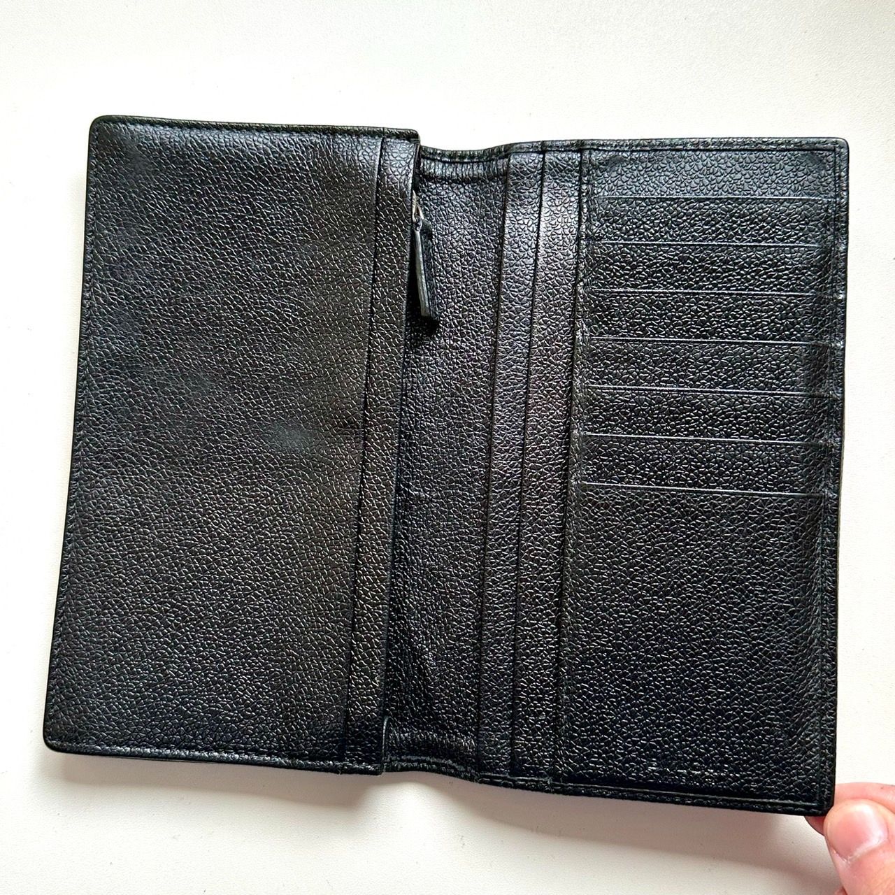 【良品】BVLGARI・ブルガリ・長財布・ミレリゲ・黒・ガンメタル刻印プレート 良品】BVLGARI・ブルガリ・長財布・ミレリゲ・黒・ガンメタル