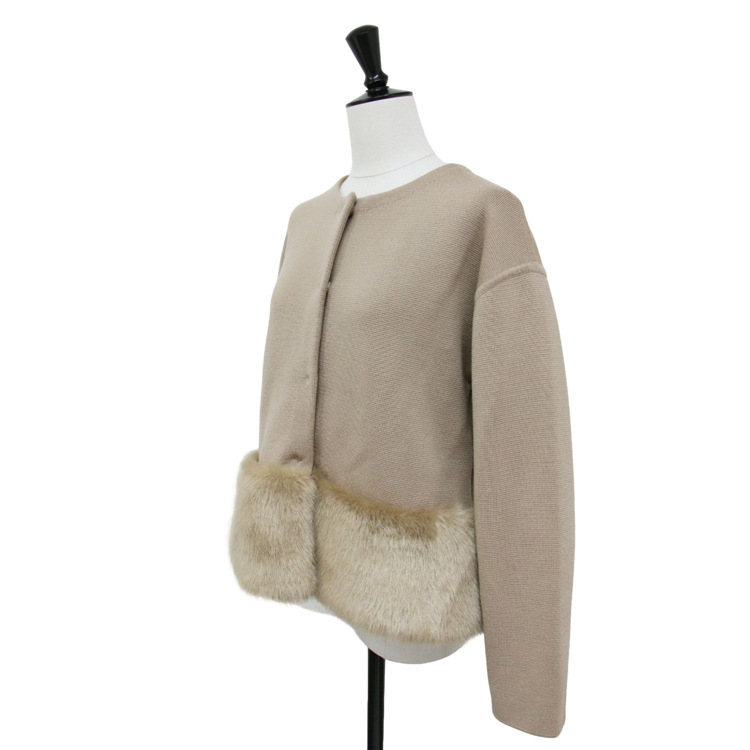 CELFORD セルフォード ジャケット ベージュ サイズ:36(S) エコファー