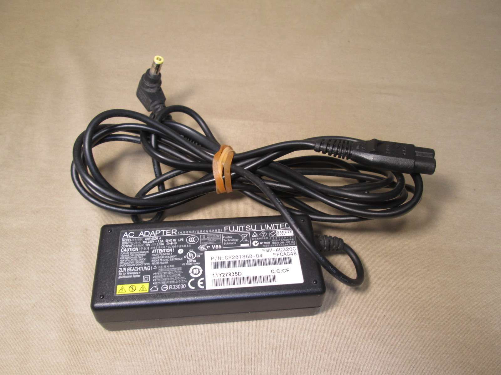 ACアダプター 富士通 FMV-AC320C 19V 3.16A 送料無料 正常品 [90592]