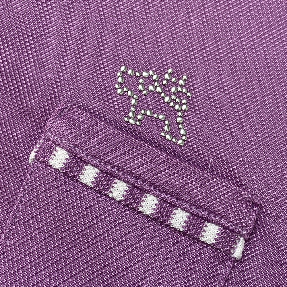 Heal Creek ヒールクリーク★ジップアップジャケット 40 紫×ドット サイズ：42 HEAL CREEK ヒールクリーク 002-23540 半袖ハーフ