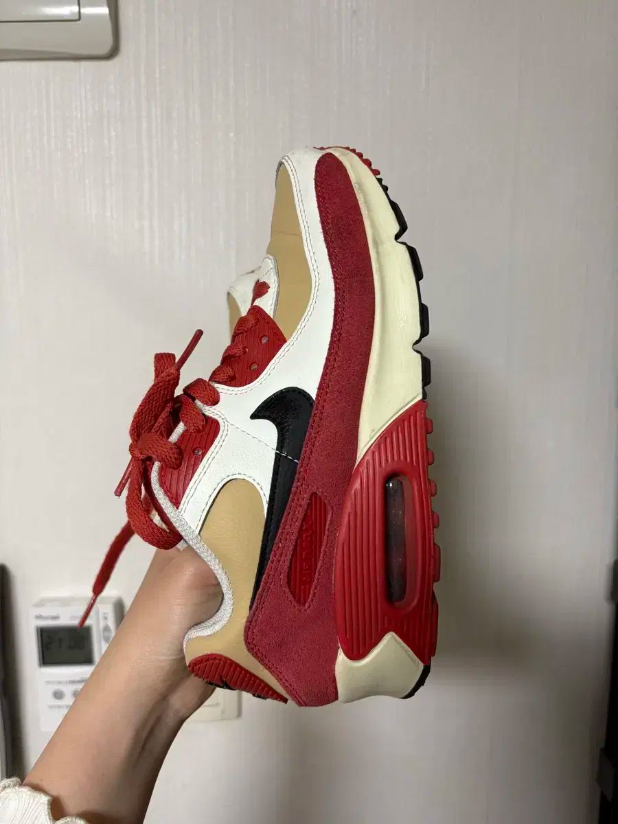 NIKE ナイキ エアマックス 90 セサミ レッド クレー 230
